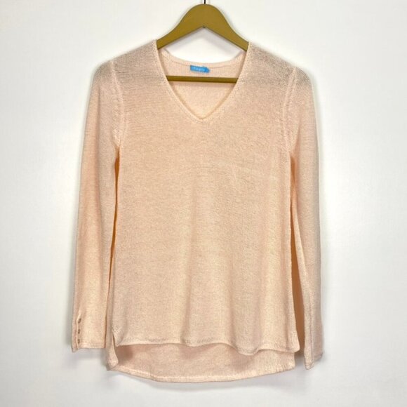 J. McLaughlin Light Pink Knit Beach Sweater - Picture 2 of 12